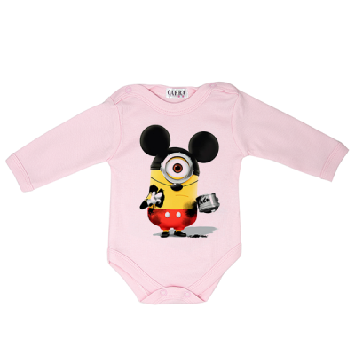 Carra Mickey Minions бебешко боди