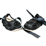 Carra Black Roses бебешки обувки