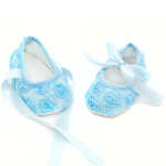 Carra Baby Blue Roses бебешки обувки