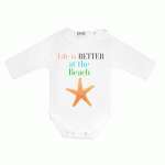 Carra Life is Better at the Beach бебешко боди