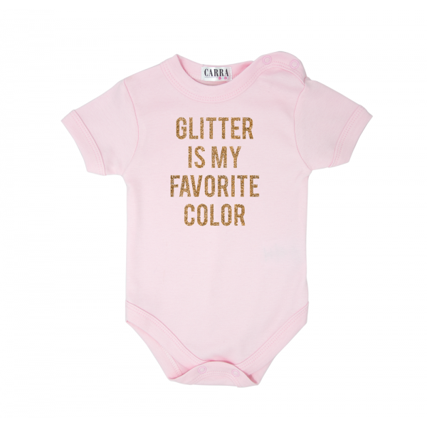 Carra Glitter бебешко боди